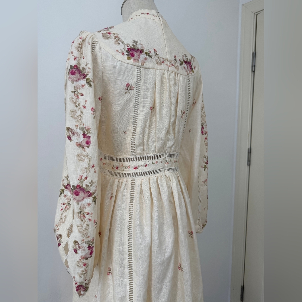 ZIMMERMANN Patience Plunge Midi Dress - Picture 4 of 9